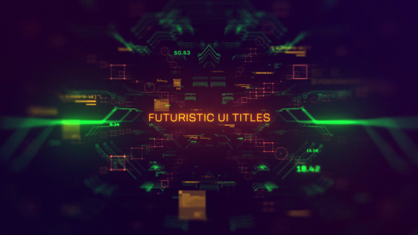 Futuristic UI Titles