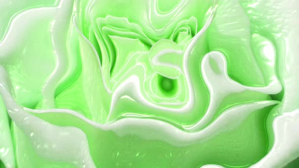 Abstract green color Liquid Background Animation