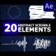 Abstract Scribble Elements | After Effects - VideoHive Item for Sale