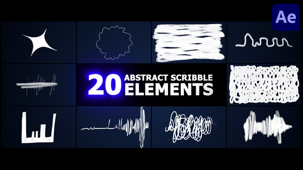Abstract Scribble Elements | After Effects alt