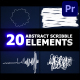 Abstract Scribble Elements | Premiere Pro MOGRT - VideoHive Item for Sale