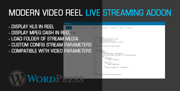 Video Reel Live Streaming AddOn for 