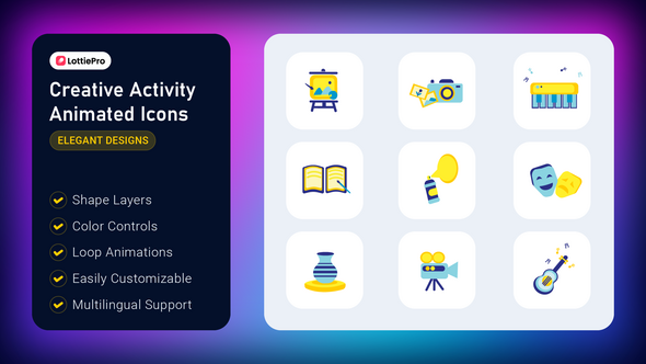 Creative Activity Animated Icons