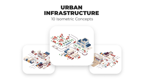 Urban Infrastructure - Isometric Concepts