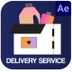 Delivery Service Icons And Titles for After Effects - VideoHive Item for Sale