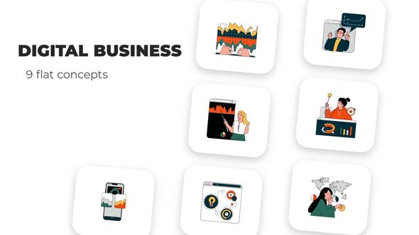 Digital Business - Flat Concepts