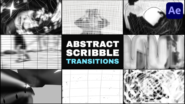 Abstract Scribble Seamless Transitions | After Effects alt