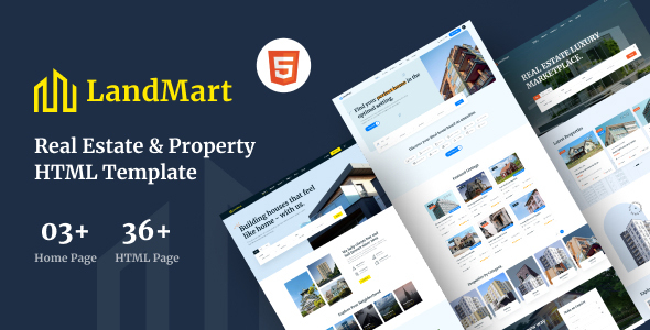 LandMart - Real Estate & Property HTML Template + RTL