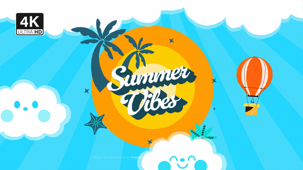 Summer Vibe Text Logo