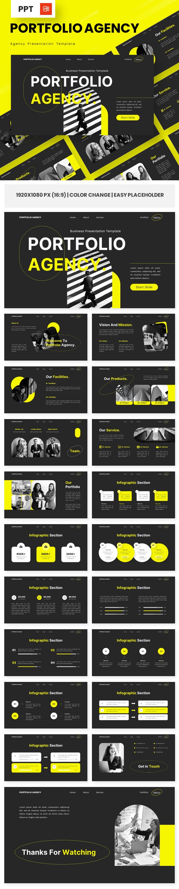 Portfolio Agency - Agency Powerpoint Templates