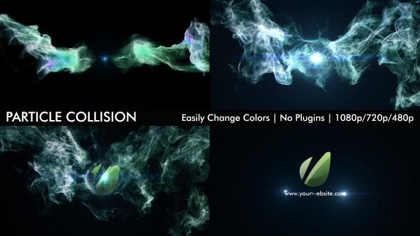 Particle Collision Logo Reveal