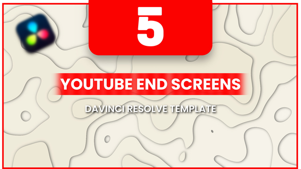 Youtube End Screens Template Davinci Resolve