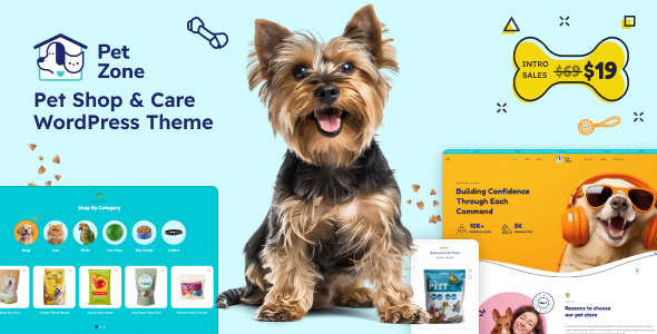 Petszone – Pets Care & Pet Shop WordPress Theme – 0 Sold!