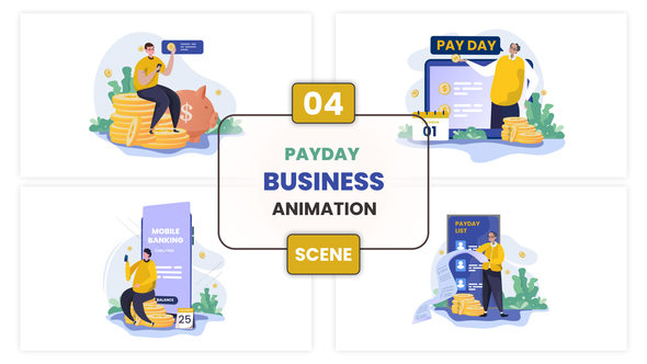 Payday Business Animation Scene