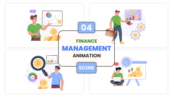 Finance Management Animation Scene