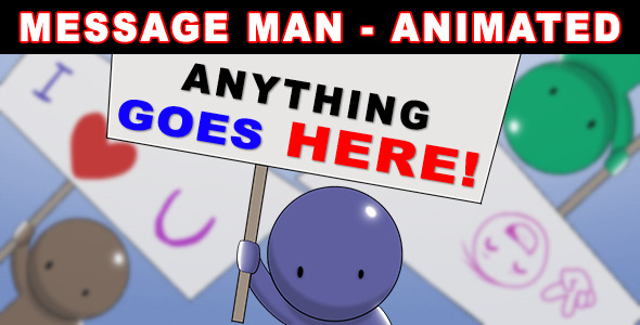 Message Man Animated - HD