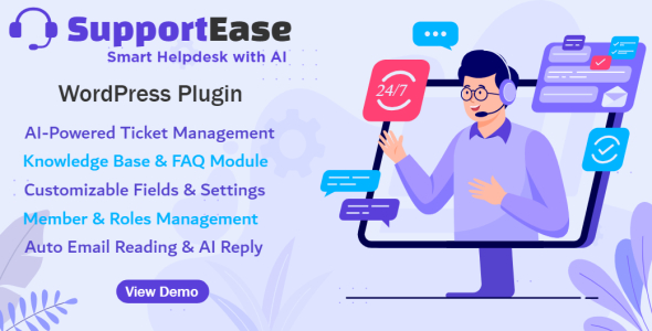 SupportEase AI - Smart Helpdesk For 