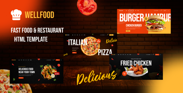 Wellfood - Fast Food & Restaurant HTML Template