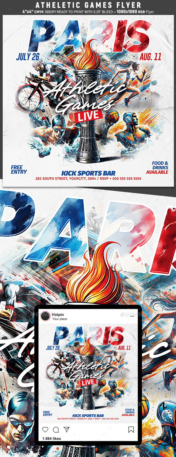 Athletic Games Flyer Template