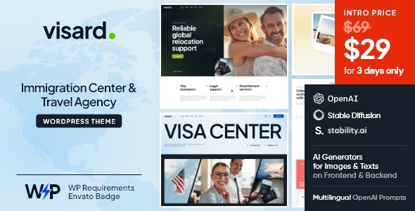Visard - Immigration Visa Center & Travel AgencyTheme