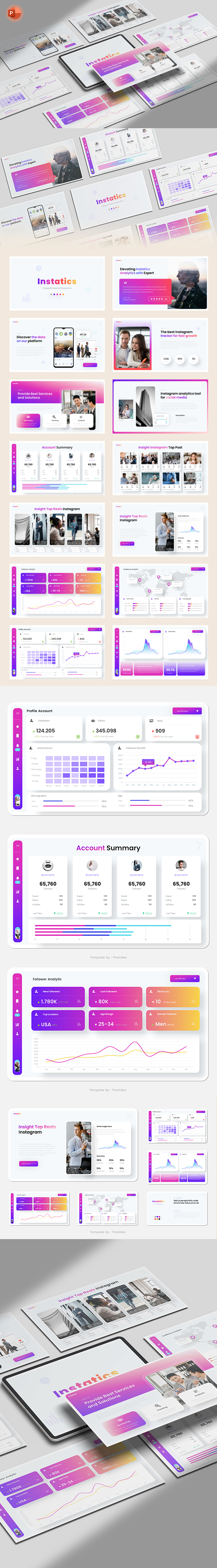 Instagram Analytics PowerPoint  Presentation