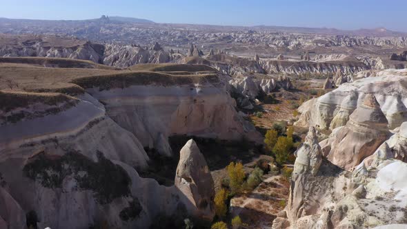 Aerial View of Beautiful Landscape with Amazing Rock Formations.