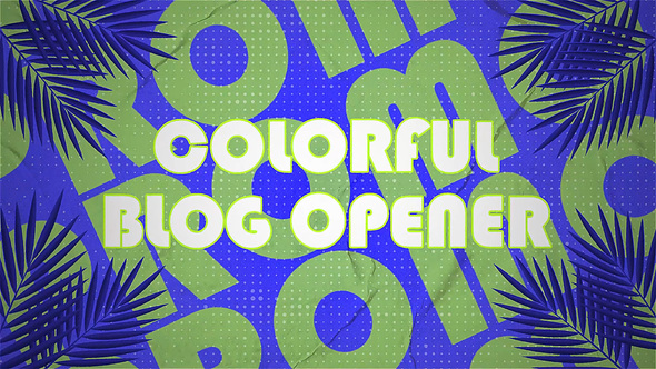 Colorful Youtube Blog Opener MOGRT