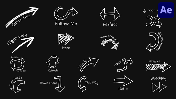 Arrows And Titles | After Effects alt