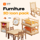Furniture 3D Icon - GraphicRiver Item for Sale