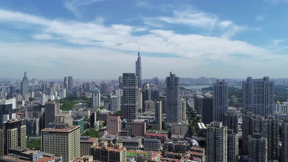 Nanjing City, Jiangsu Province, urban construction landscape