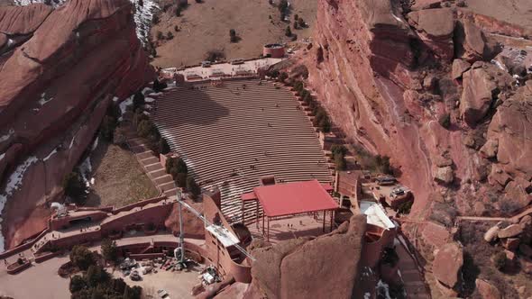 Red Rocks Amphitheater Aerial Denver Colorado