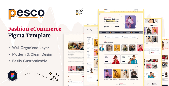 Pesco - Fashion eCommerce Figma Template