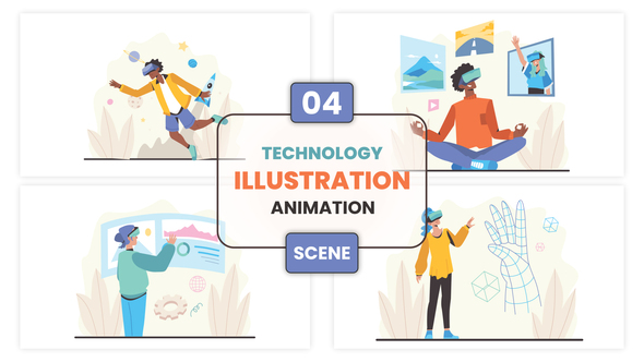 Technology Illustration Animation Scene