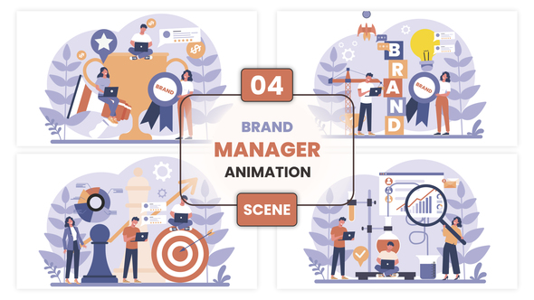 Brand Manager Illustration Animation Scene