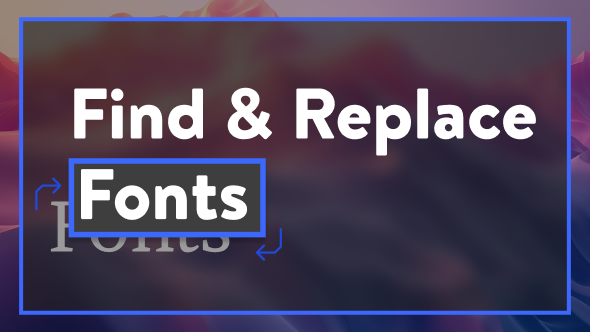 Find and Replace Fonts | After Effects Script