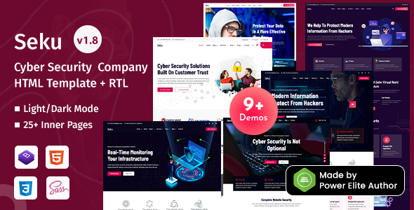 Seku - Cyber Security Services Company Bootstrap 5 Template