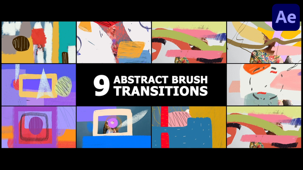 Abstract Brush Transitions | After Effects alt