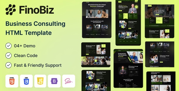 FinoBiz – Business Consulting HTML Template – 0 Sold!