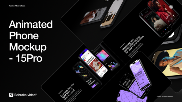 Animated Phone Mockup | 15 Pro alt