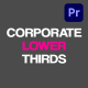 Corporate Lower Thirds For Premiere Pro - VideoHive Item for Sale