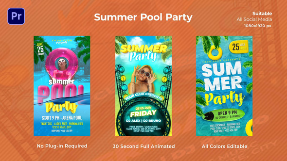 Summer Pool Party Instagram Reels