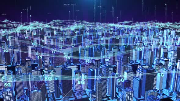 Smart City And 5g Network Communication
