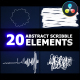 Abstract Scribble Elements | DaVinci Resolve - VideoHive Item for Sale