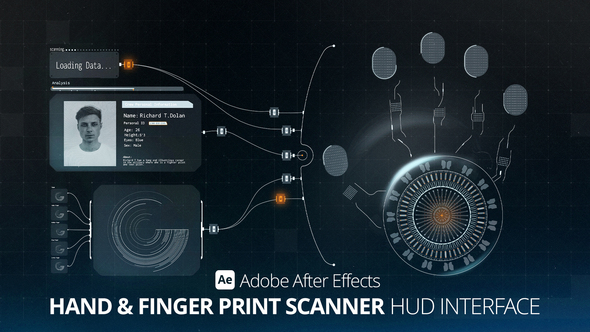 HUD Interface Hand & Finger Print Scanner Ae alt