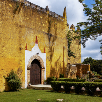 Adobe church near Tulum - Yucatan Peninsula - Mexico