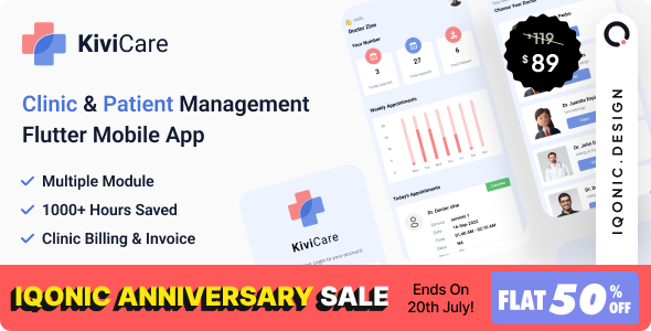 KiviCare Flutter 3.x App - Clinic & Patient Management System in WordPress