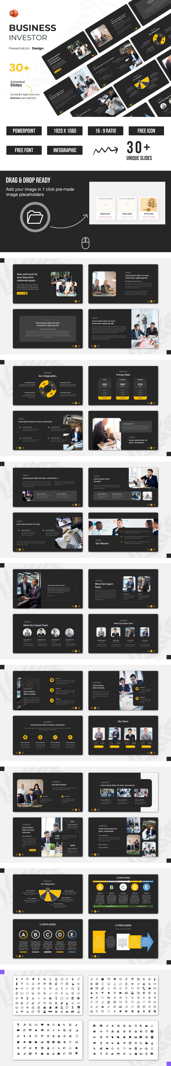 Investor Pitch Deck PowerPoint Template