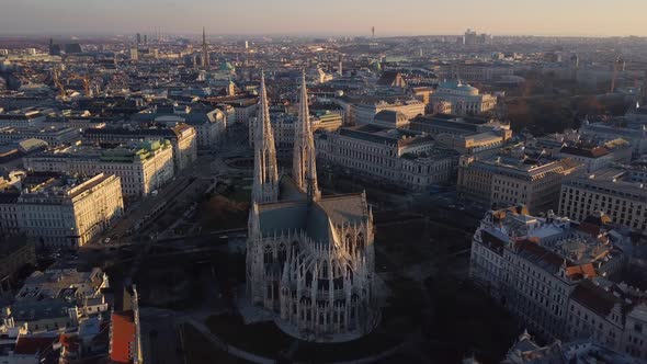 Aerial View of Votivkirche