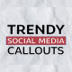 Trendy Social Media Callouts - VideoHive Item for Sale
