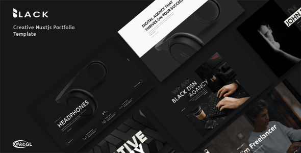 Blackdsn  - Nuxtjs Creative Portfolio Template